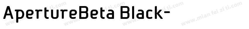 ApertureBeta Black字体转换